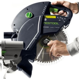 Sierra ingletadora Festool KS 120 Reb con hoja de 125 mm, eléctrica, con cable, máquina de corte profesional para trabajar la madera - Product Image 1