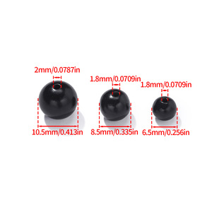 Cuentas de madera de sándalo negro natural, redondas de 6-10mm, para hacer pulseras, accesorios de joyería DIY - Product Image 2