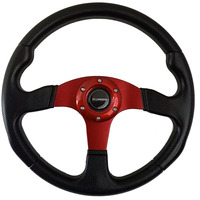 Volant de dérive de course de voiture en aluminium PU universel de 13/14 pouces