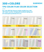 Film de protection de peinture automobile auto-cicatrisant en TPU couleur 8 mil, anti-rayures, idéal pour la repinture personnalisée des voitures