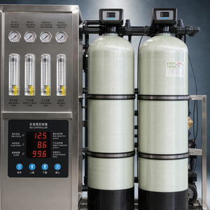 Système de traitement d'eau par osmose inverse 500 LPH, prix compétitif, en FRP et acier inoxydable 304, contrôle PLC, certifié CE pour la purification de l'eau potable - Product Image 4