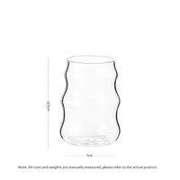 Vente en gros de tasses à café en verre borosilicate de 530 ml, accessoires pour café, compatibles lave-vaisselle, mug à café pour cadeau, bar à domicile, logo personnalisé, motif