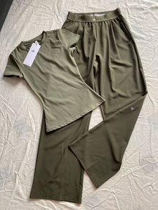 Nuovo Set Yoga Casual da Donna 2026 XX Luxury Brand Personalizzato AIL Estivo, Slim Fit, Maniche Corte, Pantaloni a Gamba Larga, Traspirante - Product Image 6
