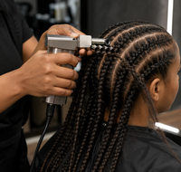 Machine électrique automatique à dreadlocks en acier inoxydable pour la fabrication de cheveux synthétiques, métier à rubans textile
