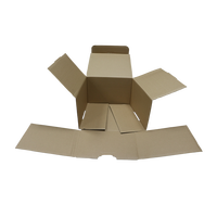 Boîte en carton ondulé pliable personnalisée ODM, doublée d'éponge, écologique, imperméable, enduite de cire, robuste, RSC standard