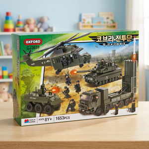 ชุดของเล่นทหาร1653ชิ้นชุดตัวต่อ AH1รบแบบทหารจาก Oxford Cobra - Product Image 1