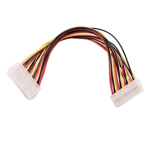 Cable <span class=keywords><strong>de</strong></span> Extensión <span class=keywords><strong>de</strong></span> Alimentación ATX <span class=keywords><strong>de</strong></span> 24 Pines Macho a Hembra para Computadora, 30 cm, Certificado RoHS, Conector <span class=keywords><strong>de</strong></span> PVC+<span class=keywords><strong>Cobre</strong></span>, Longitud Personalizable, HOLLY - Product Image 1