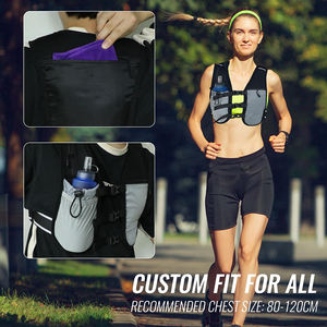 कस्टम पुरुष महिला आउटडोर चलने वाली साइकिल हल्के समायोज्य वाटरप्रूफ नेप्रोन चिंतनशील जलरोधी नीरस परावर्तन चलने वाली बनियान - Product Image 6