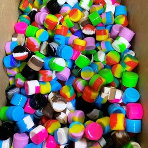 Contenant en silicone de qualité alimentaire, en caoutchouc, 10ML 6ML 5ML, mini-bocaux ronds antiadhésifs, boîte de rangement en caoutchouc, support à huile, petit récipient - Product Image 6