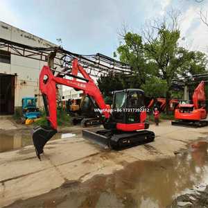 Mini-excavatrice Kubota KX165 d'occasion de 5 tonnes avec flèche pivotante et pince, en bon état - Product Image 6