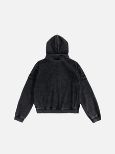 Sudaderas con capucha de estilo Vintage de alta calidad para hombre, sudaderas con capucha personalizadas lavadas con forro de lana, Sudaderas Terry de peso pesado a granel - Product Image 2