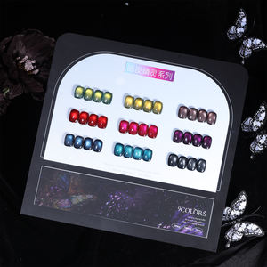 ZRKGEL Automne Hiver 9 Couleurs Hema/Tpo Free Vernis à ongles gel magnétique longue durée effet œil de chat Ensemble de vernis gel brillant à label privé - Product Image 1
