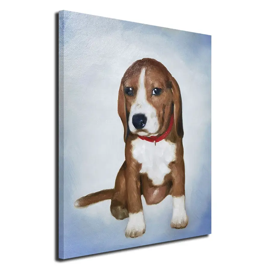 Arte Original pintura al óleo personalizada de perro sobre lienzo arte de pared contemporáneo pinturas personalizadas para decoración del hogar