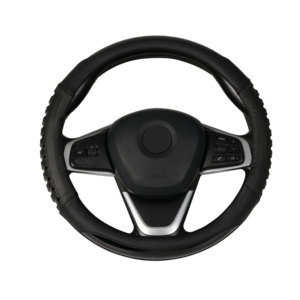 Funda <span class=keywords><strong>de</strong></span> Volante <span class=keywords><strong>de</strong></span> Cuero PU para Automóvil, Color Negro, con Anillo Interior <span class=keywords><strong>de</strong></span> TPR Blanco, Venta al Por Mayor <span class=keywords><strong>de</strong></span> Fábrica - Product Image 3