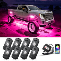 YiLaie calidad ambiental coche luz impermeable IP68 coche Underglow Kit para ATV UTV SUV todoterreno barco camión LED coche RGBW Rock luces