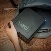 ANSIMSGO 200W Batterie de stockage d'énergie portable pour extérieur, alimentation de secours pour camping-car et situations d'urgence