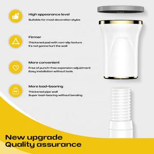 <span class=keywords><strong>Tringle</strong></span> à rideau de <span class=keywords><strong>douche</strong></span> en métal antirouille de couleur personnalisée <span class=keywords><strong>sans</strong></span> perçage - Product Image 3