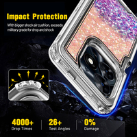 Étui à paillettes de luxe pour Iphone 17 Air 16E 16 15Plus 14 13 12 11 Promax XS 8 7 Bling Sparkle Antichoc Pare-chocs Couverture de téléphone portable
