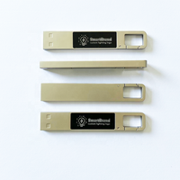 Nouvelle clé USB en métal haute vitesse avec design LED et crochet, USB 2.0, 16 Go/32 Go/64 Go, LED multicolore, garantie 1 an