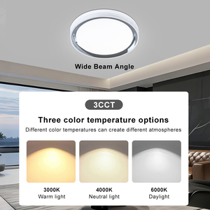 ไฟ LED ทรงกลมบางเฉียบสำหรับตกแต่งภายใน 18W/24W/36W รุ่นใหม่ สำหรับห้องนอน ห้องนั่งเล่น - Product Image 6