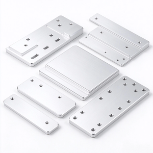 Placa frontal de equipo CNC personalizada, panel de aluminio 6061 anodizado, placa base de conexión de fresado de precisión hecha a partir de dibujo o muestra - Product Image 2