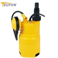 Pompe de vidange submersible automatique portable en plastique pour eaux usées avec interrupteur à flotteur pour le dégagement des eaux de cour