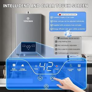 12L-18L High Quality Natural Copper Constant Temperature Grey Color Forced Exhaust Fast Instant Water Heater Home <strong>Kitchen</strong> - Product Image 4