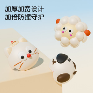 Soft Angle Anti-collision <b>Corner</b> <b>Protector</b> TPE Cartoon Style For Children's Table Edge Safety Cover Right Angle 100pcs - Product Image 3