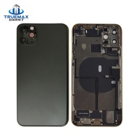 Rakitan Penutup Belakang untuk iPhone 11 Pro Max, Termasuk Kaca Belakang, Casing, Rangka Tengah, dan Suku Cadang