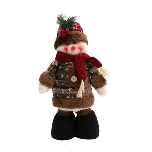 Feliz Navidad Papá Noel Muñeco de tela Elk Adornos navideños y decoraciones para árboles de Navidad Regalos <span class=keywords><strong>natales</strong></span> para la decoración del hogar - Product Image 5