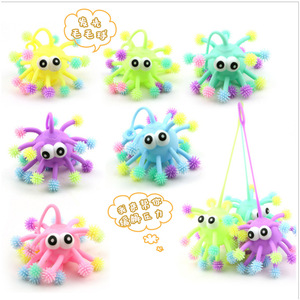 Boule en peluche TPR créative de 5 pouces, flocon de neige surélevé, jouet de décompression <span class=keywords><strong>flash</strong></span> - Product Image 2