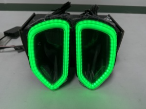 2015 + Flow Series LED <span class=keywords><strong>Halo</strong></span> Ring Light Cargador Front Grill Snorkel con APP Control New Condition - Product Image 3