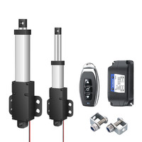 Mini-actuateur linéaire électrique DC24V avec support gratuit, force maximale 33 lbs, certifié ROHS pour armoires, ouvre-fenêtre, robotique