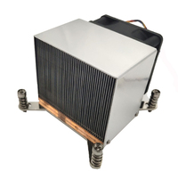 COOLSEVER CS-115X-2U6CA 115X Refroidisseur de processeur de bureau actif 12V en cuivre pur, dissipateur thermique à air 4 broches à double roulement à billes 95W