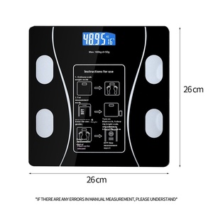 Báscula de grasa corporal inteligente para Bluetooth, báscula de peso digital precisa para el hogar, función IMC, tamaño pequeño, 180kg, Máximo, venta al por mayor - Product Image 2