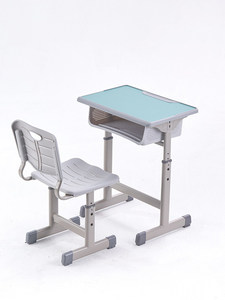 Bureau en métal relevable et épaissi pour salles <span class=keywords><strong>de</strong></span> classe et agences <span class=keywords><strong>de</strong></span> tutorat, idéal pour les élèves du primaire et du secondaire, design minimaliste moderne - Product Image 4