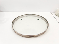 Pakistan 17cm G-Type Couvercle en verre trempé avec 4 casiers pour Hotpot Réchauffeur de nourriture en plastique Couvercle en métal en verre