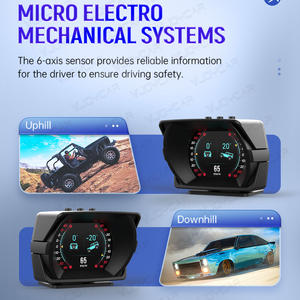 VJOY רכב ריבוי שפות באיכות גבוהה OBD HUD + דיגיטלי Incliometer זווית למדוד לייזר + GPS HUD מד מהירות תצוגה אזעקת מהירות - Product Image 4