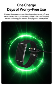HGMIA Smartwatch Ultra-sottile Senza Schermo Goodix GR5515I0ND Monitoraggio 24/7 di Frequenza Cardiaca/Ossigeno nel Sangue, Tracciamento del Sonno, 128 Tipi di Esercizio, IP68 - Product Image 5