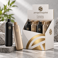 Boîte en carton rigide personnalisée avec logo, emballage de luxe pour produits cosmétiques, accessoires, bouteilles longues et fines