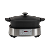 Mijoteuse Électrique Intelligente Portable 5,5 L Grande Capacité en Fonte pour Usage Domestique – Vente en Gros