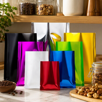 Sacs d'emballage personnalisés à trois soudures latérales, pochettes en aluminium mat Mylar de qualité alimentaire, anti-odeur, vente en gros en vrac, directement de l'usine
