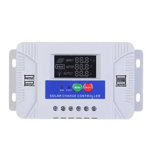 12v 24v 20a 30a 50a 60a caricabatterie Display LCD manuale regolatore di carica solare PWM intelligente regolatore di carica solare