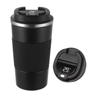 Tasse à café mate sous vide en acier inoxydable de qualité supérieure avec logo personnalisé 380ml 510ml Tasse à eau réutilisable chaude et froide de bureau avec manchon en silicone