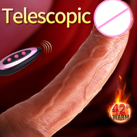 Machine sexuelle à poussée réaliste en silicone pour femmes, 10 modes de vibration, télécommande, étanche, jouet pour point G et anal ultime