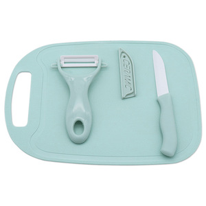 Lu Ban's Work Ceramic Fruit Knife Set Blue Pink Green Mini Portable Multi Purpose <b>Kitchen</b> Tool For Fruit Vegetable Cutting - Product Image 3