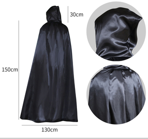 Capas con capucha para niños y adultos, chales largos de poliéster para Navidad, disfraces de Halloween, disfraces de bruja - Product Image 3