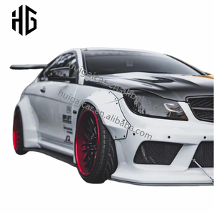 Per <span class=keywords><strong>2014</strong></span> <span class=keywords><strong>Mercedes</strong></span> classe <span class=keywords><strong>C</strong></span> W204 C63 LB stile auto paraurti anteriore posteriore ampio Bodykit per W204 coupé berlina Wide Body Kit - Product Image 3