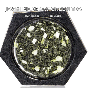 Thé vert au jasmin en feuilles entières, biologique, non transformé, amincissant, antioxydant, de haute qualité, fait à la main, emballé sous vide, 100g - Product Image 3