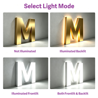 Lettres personnalisées sur mesure, enseignes en métal 3D, logo rétroéclairé, enseigne électronique, enseigne lumineuse LED, panneau d'enseigne pour entreprise